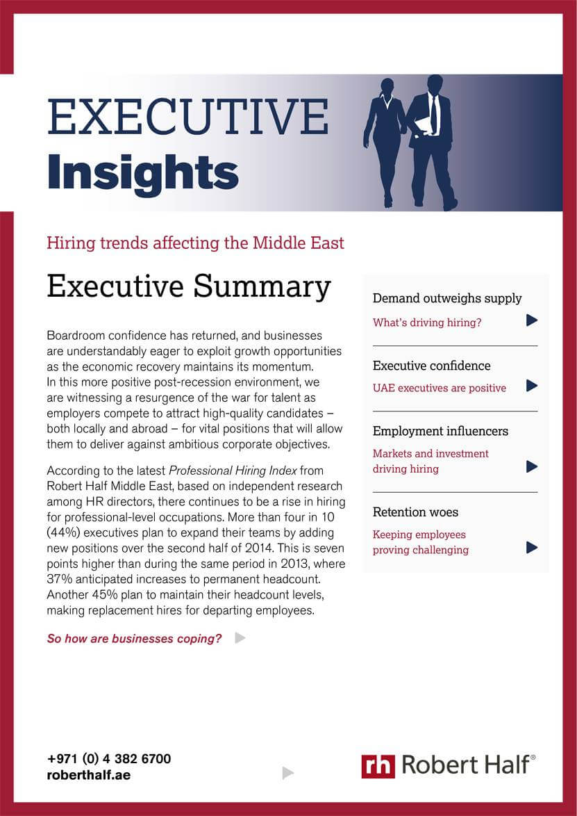 Executive Insights cover